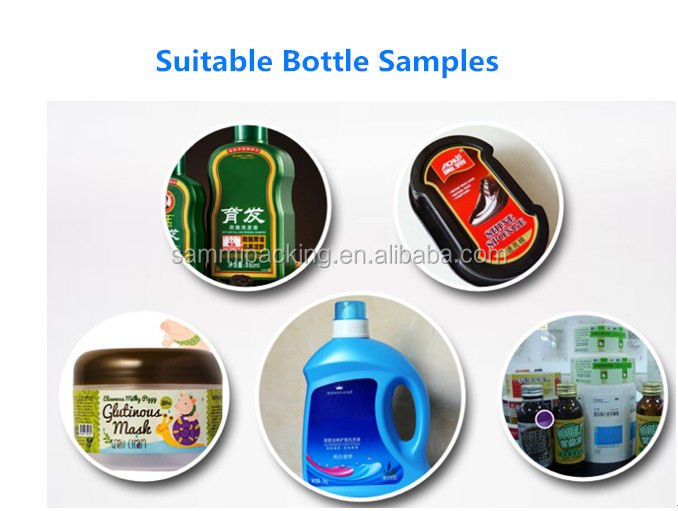 อัตโนมัติ Desktop Flat Surface Box Bottle Cap เครื่องฉายสติ๊กเกอร์สติ๊กเกอร์