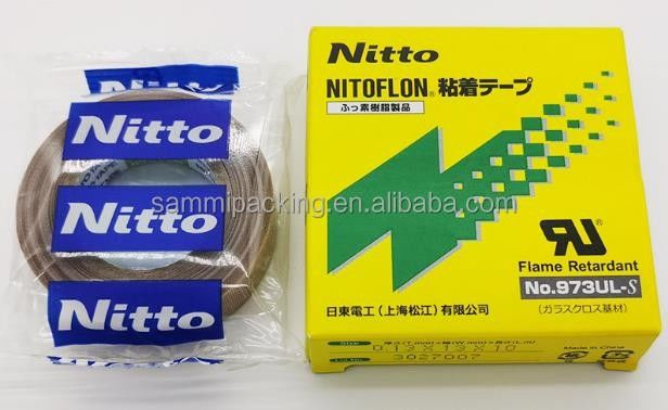 Nitto 973UL Nitto 903 PTFE เทปไฟเบอร์กลาส เทปฟิล์มสําหรับการปิดเทป Nitto 0.13mm × 13mm × 10m 973UL-S