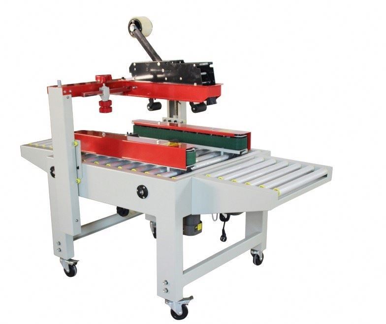 FXJ-6050 Up And Down Drive Belt Carton Sealer With Tape Carton Sealing Machine เครื่องปิดกระดาษกระดาษกระดาษกระดาษ