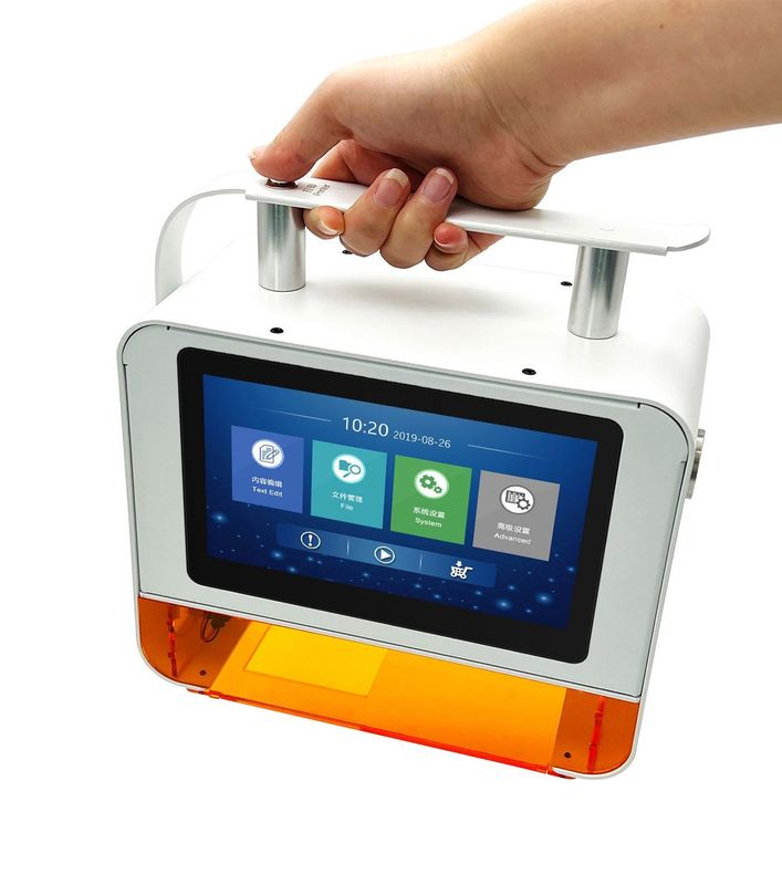 เครื่องหมายเลเซอร์มือถือ 220V 50HZ สําหรับวันหมดอายุ รหัสชุด รหัส QR