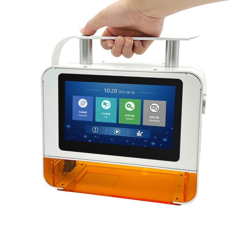 เครื่องหมายเลเซอร์มือถือ 220V 50HZ สําหรับวันหมดอายุ รหัสชุด รหัส QR