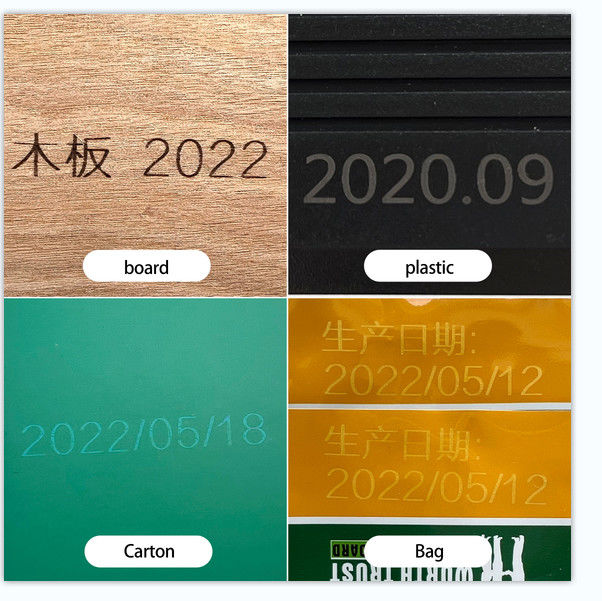 เครื่องหมายเลเซอร์มือถือ 220V 50HZ สําหรับวันหมดอายุ รหัสชุด รหัส QR