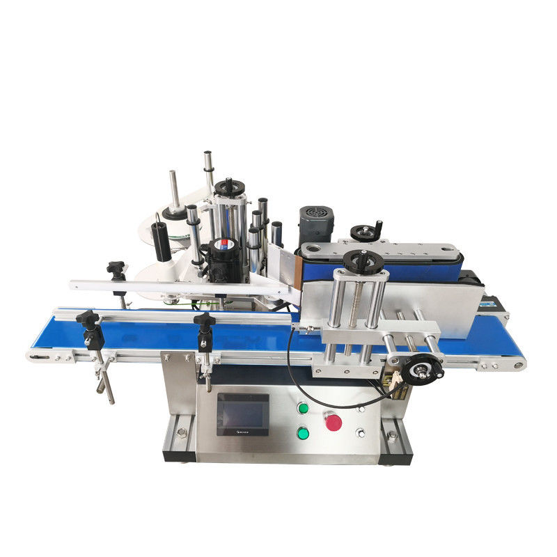 อัตโนมัติกลมกระป๋องเครื่องติดป้าย Label Applicator อาหารกระป๋องตั้ง Roll กระป๋องสติ๊กเกอร์เครื่องติดป้าย
