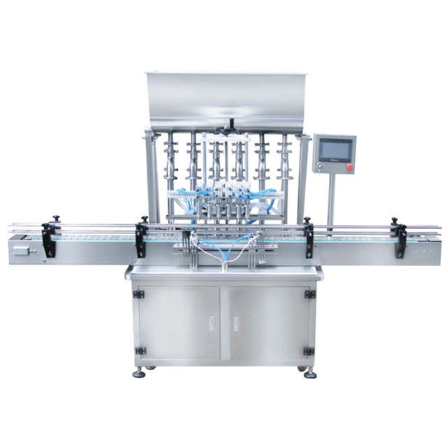 อัตโนมัติ PLC พิสตัน 6 หัว เครื่องเติมขวด แชมพูซอส พาสต์ เครื่องเติมเหลว