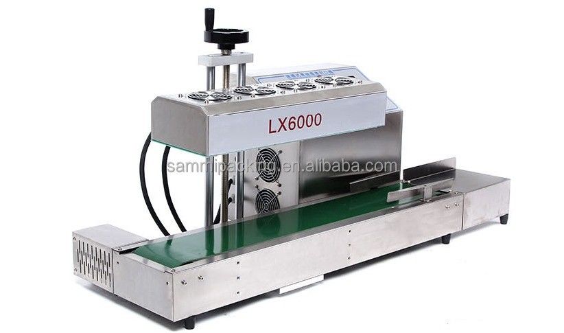 LX-6000A/6000H อินดูชั่น ซีลเลอร์สําหรับน้ํามันทรัมและขวดน้ําผึ้ง พัดลมเย็นบังคับรวม