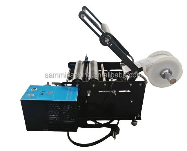 เครื่องติดป้ายชนิดที่ฉลาดสําหรับกระป๋องขวดไวน์และขวดกลม
