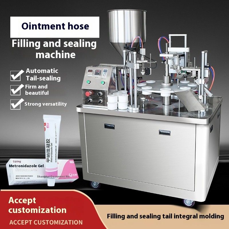 โลชั่น Ultrasonic ครีมเครื่องสําอาง อิเล็กทริกอลูมิเนียม พลาสติก ท่ออ่อน อะตอมิคครึ่ง เติมและปิดเครื่องจักรโรงงาน ราคา