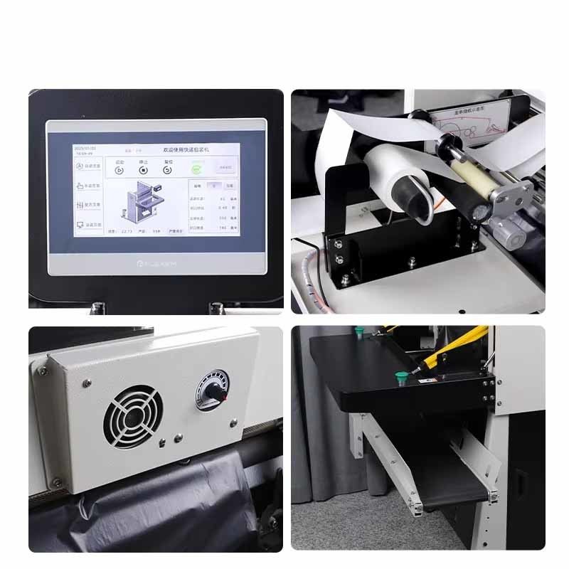 อัตโนมัติเต็ม Eco Friendly Courier Packing Machine Multi Function Mailer Bag Machine พีเอลซีเครื่องยนต์