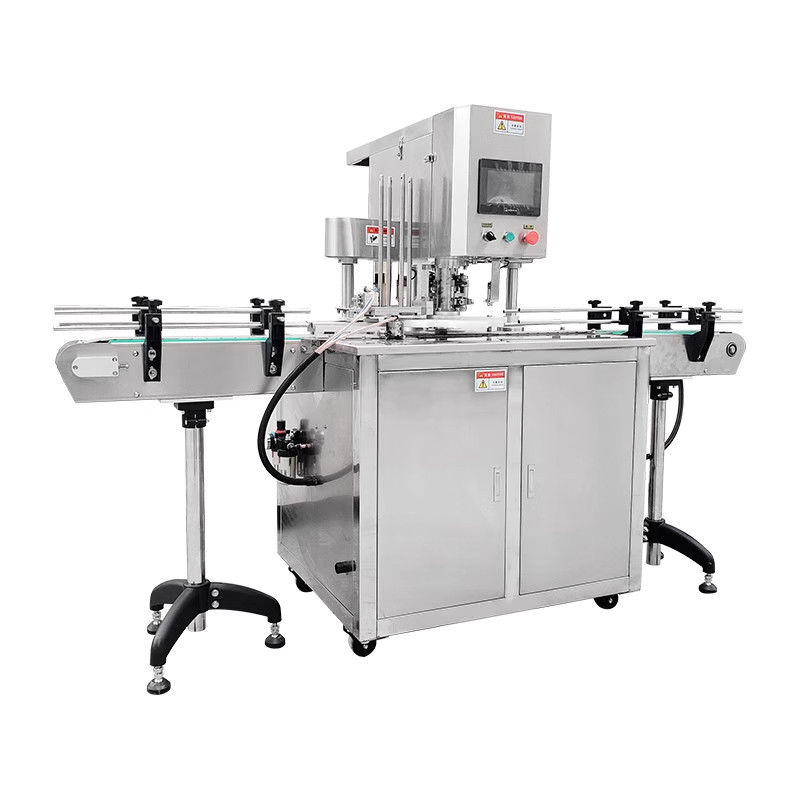 อัตโนมัติเต็ม ปนูมาติก Can Sealer สําหรับอาหารและการใช้งานเคมี การปิดความสูง customizable