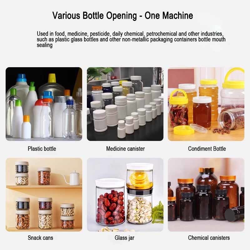 เครื่องประปาอัลลูมิเนียมฟอยล์ อินดูชั่นความร้อน Cap Induction Sealer สําหรับขวด กระปุกสําหรับเครื่องบรรจุเครื่องดื่ม