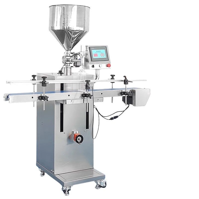 เครื่องเติมซอสเหลวอัตโนมัติ 220 วอลต์ เครื่องบรรจุสับซ้อนสับซ้อนสับซ้อน