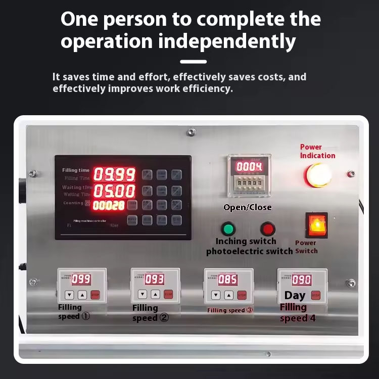 อัตโนมัติ 4 หัว แม็กเนตปั๊ม เครื่องเติมของเหลว PET สําหรับขนาดเล็ก แก้ว น้ําผลไม้ เครื่องดื่ม ขวดนม เติมขนาดเล็ก