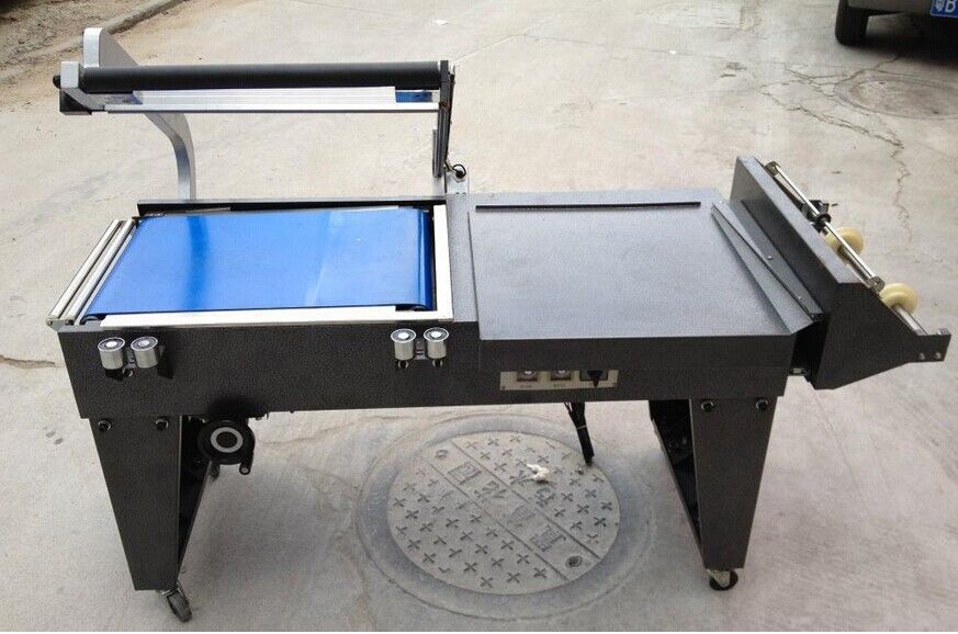 FQL-450+BSE-4525 L bar Heat Tunnel Shrink Wrapping Sealing Machine สําหรับธุรกิจขนาดเล็ก