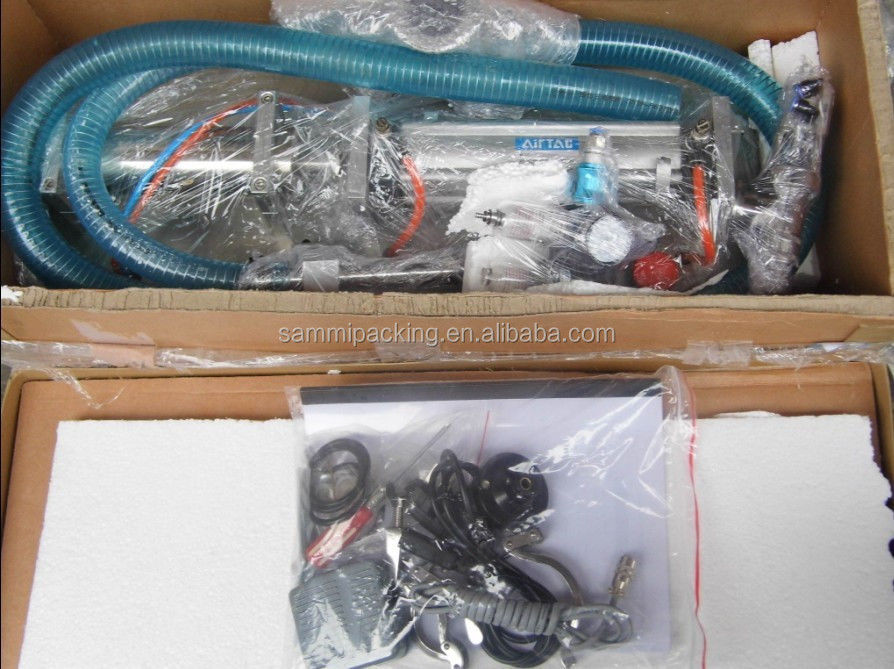 เครื่องบรรจุของเหลวแบบแนวนอนดูดในตัว 100-1000 มล., เครื่องบรรจุลูกสูบแบบแมนนวลบนโต๊ะ