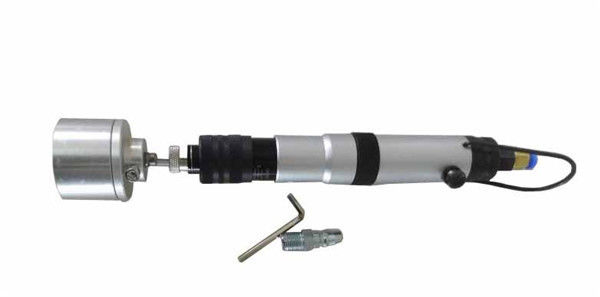 เครื่องปิดฝาแบบนิวเมติกแบบแมนนวลสำหรับฝาเกลียว หัวปิดแบบกำหนดเอง ใช้งานง่ายสำหรับการใช้งานทางเคมีในโรงงานผลิต