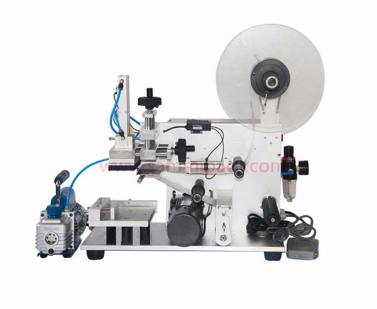 เครื่องติดฉลากขวดสี่เหลี่ยมกึ่งอัตโนมัติขายดี/เครื่องติดฉลากแบบพันรอบความเร็วสูง/เครื่องติดฉลาก