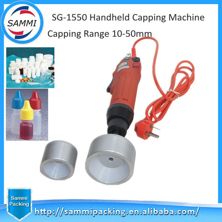 เครื่องปิดฝาขวดแบบกึ่งอัตโนมัติสำหรับขวดพลาสติกแก้วขายส่ง ผลิตภัณฑ์ที่น่าสนใจ China Motor Core