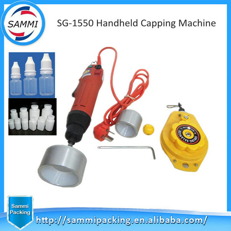 เครื่องปิดฝาขวดแบบกึ่งอัตโนมัติสำหรับขวดพลาสติกแก้วขายส่ง ผลิตภัณฑ์ที่น่าสนใจ China Motor Core