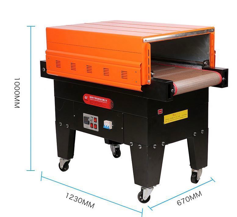 เครื่องหดฟิล์มความร้อน BS-4535 Jet สำหรับงานขายดี อุโมงค์ขนาดใหญ่ หดพลาสติก ฟิล์มหด PVC เครื่องห่อ