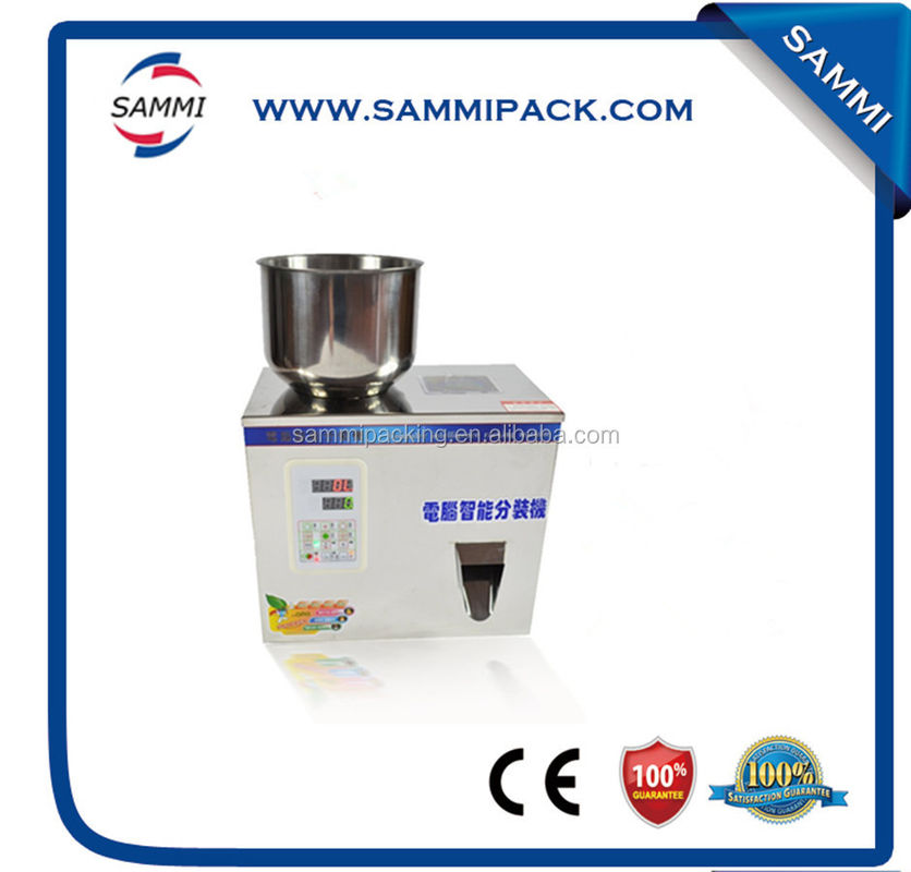 เครื่องบรรจุแบบชั่งน้ำหนัก FZ-100 สำหรับชาแห้ง, ผง, เมล็ด, ธัญพืช ขนาด 2-100 กรัม