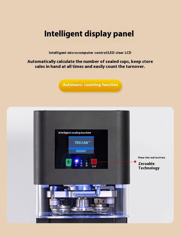 Semi-Automatic PET Can Seamer - Can Food,Beer,Bubble Tea Can Sealing Machine with High Efficiency & Precision Sealing เครื่องปิดกระป๋องอาหาร,เบียร์,กระป๋องชา ที่มีประสิทธิภาพสูงและมีความละเอียดสูง