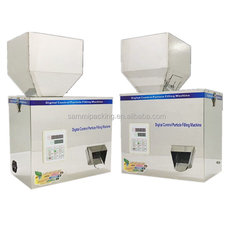 เครื่องบรรจุแบบเม็ด 5-500 กรัม เครื่องบรรจุใบชา เครื่องบรรจุผงอนุภาค เครื่องบรรจุข้าว ถั่ว งา สมุนไพร พร้อมเครื่องชั่ง