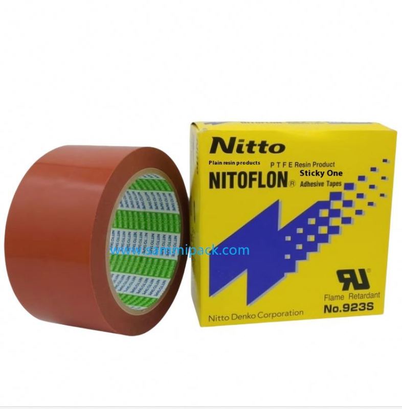 เทปฟิล์ม PTFE Nitto Denko ดั้งเดิม เทปทนความร้อนสูง Nitto 923S สำหรับเครื่องลามิเนต
