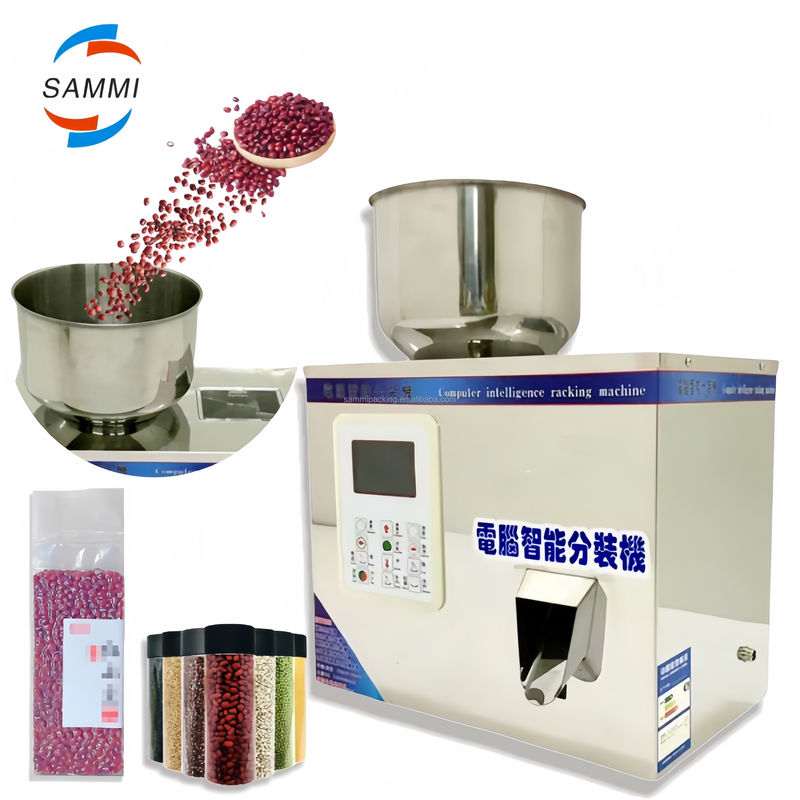 2-200g เครื่องบรรจุน้ําเกลือครึ่งอัตโนมัติ พร้อมมอเตอร์ประสิทธิภาพ สําหรับการใช้งานเครื่องดื่มเคมี ขนาดเม็ด