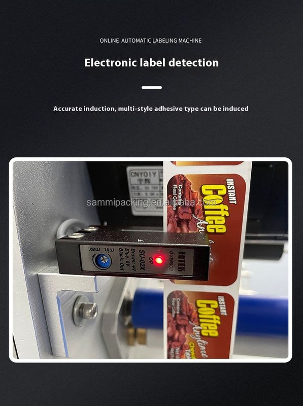 เครื่องติดฉลากอัตโนมัติรุ่นใหม่ปี 2025 สำหรับติดฉลากขวดพลาสติก ด้านหน้าและด้านหลัง เครื่องติดฉลากขวดทรงกลมแบบสองด้าน