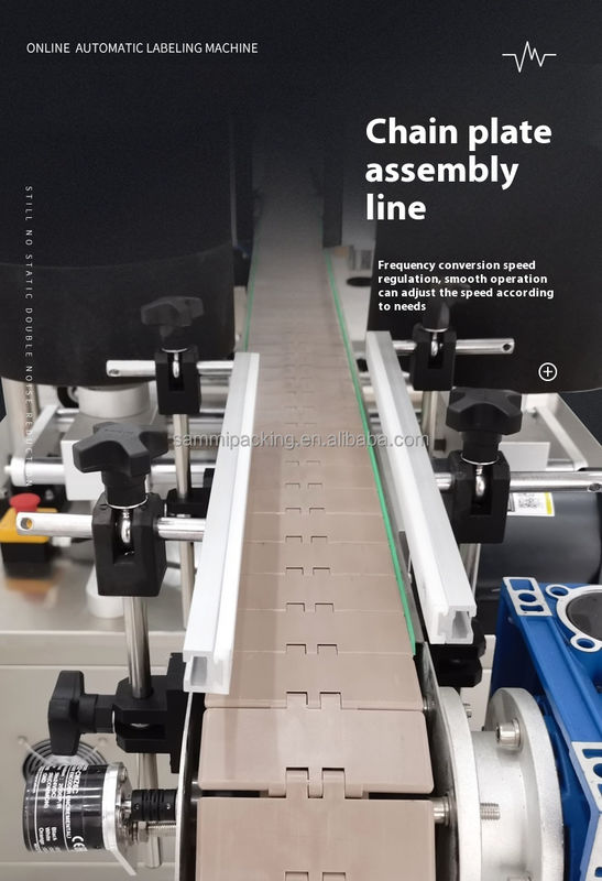 เครื่องติดป้ายสติ๊กเกอร์ 2 ด้านคุณภาพสูง เครื่องติดป้ายกระดาษแม่นยําสําหรับขวดไวน์เครื่องสําอาง หน้าและหลัง 2 ด้าน