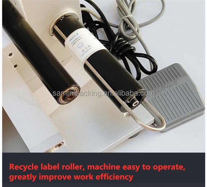 ราคาถูก เครื่องติดป้ายพื้นที่เรียบครึ่งอัตโนมัติ สติ๊กเกอร์สติ๊กเกอร์ความเร็วสูง