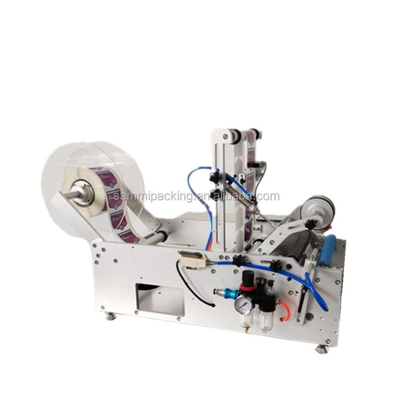 เครื่องติดป้ายสติ๊กเกอร์กล่องแก้วกลมกลมเล็ก