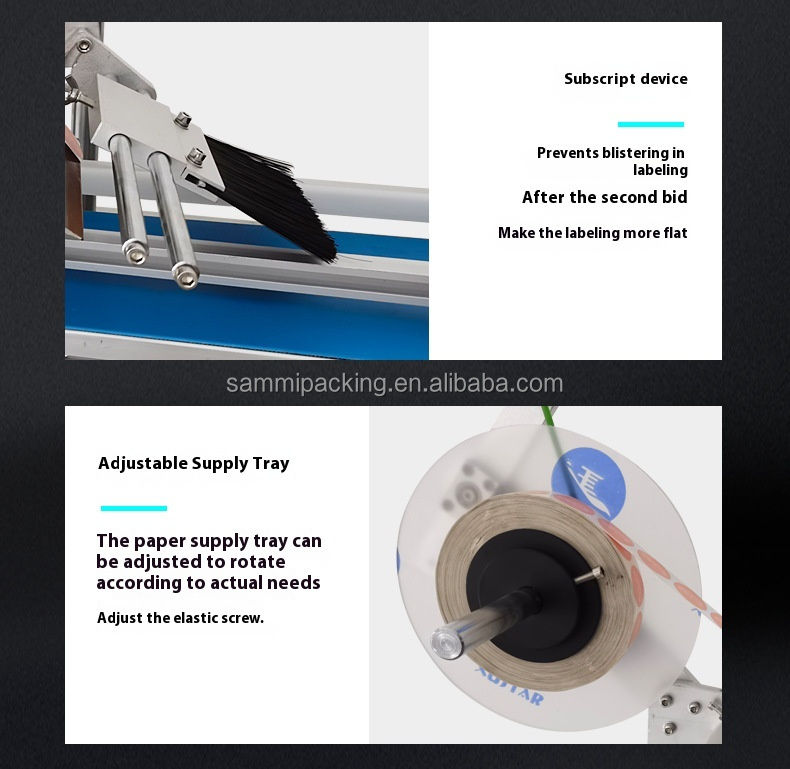 เครื่องติดฉลากอัตโนมัติความเร็วสูงระดับมืออาชีพสำหรับพื้นผิวเรียบ กล่อง ถุง - เครื่องติดฉลากสติกเกอร์แบบมีกาวในตัวพร้อมสายพานลำเลียง