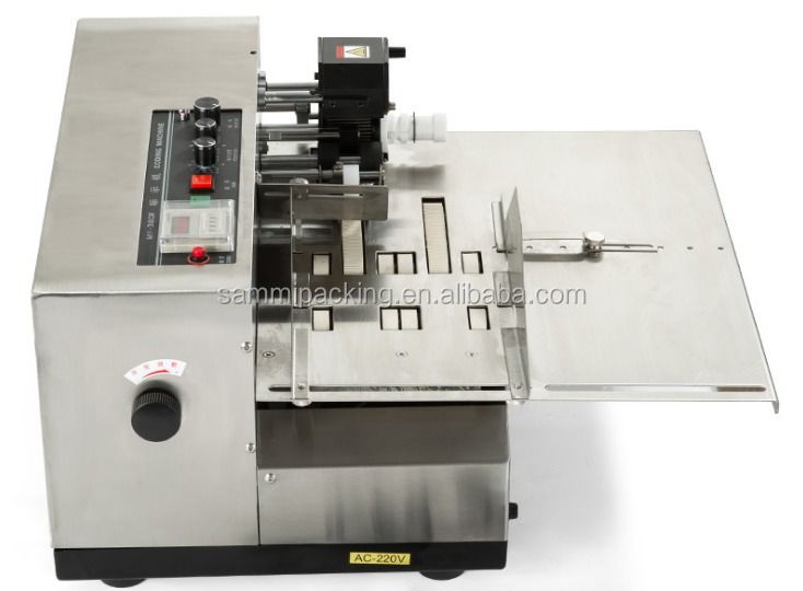 MY-380F เครื่องคัดรหัสวันหมดอายุต่อเนื่อง เครื่องพิมพ์เลขชุดหมึกเรียงความเร็วสูง สําหรับการใช้ในบ้านและการติดป้ายอุตสาหกรรม
