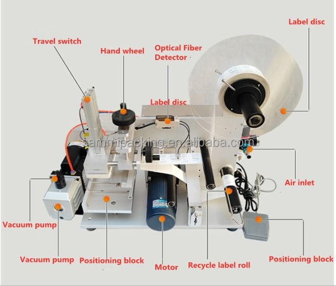 เครื่องติดฉลากบนและล่างราคาโรงงาน เครื่องจ่ายฉลากกาวสำหรับขวดทรงเหลี่ยมและพื้นผิวเรียบ