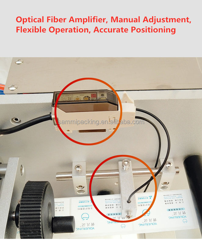 เครื่องติดฉลากบนและล่างราคาโรงงาน เครื่องจ่ายฉลากกาวสำหรับขวดทรงเหลี่ยมและพื้นผิวเรียบ