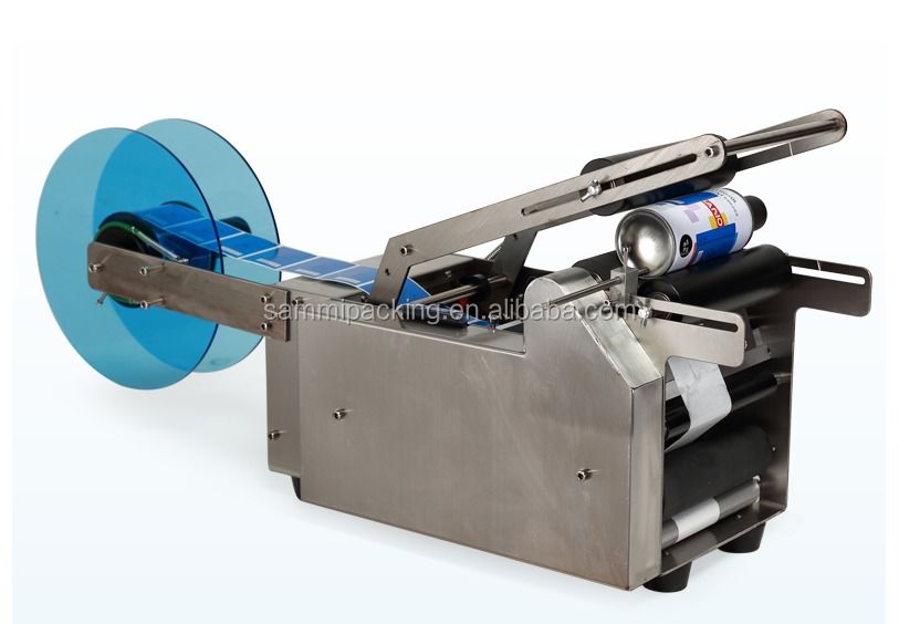 MT-50 เครื่องติดฉลากขวดทรงกลมกึ่งอัตโนมัติ, เครื่องติดฉลากสำหรับกระป๋องและขวดเครื่องดื่ม