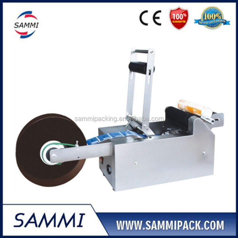 เครื่องติดฉลากขวดกลมกึ่งอัตโนมัติคุณภาพสูง MT-50 ราคาโรงงาน, เครื่องติดฉลากสติกเกอร์สำหรับขวดกลม