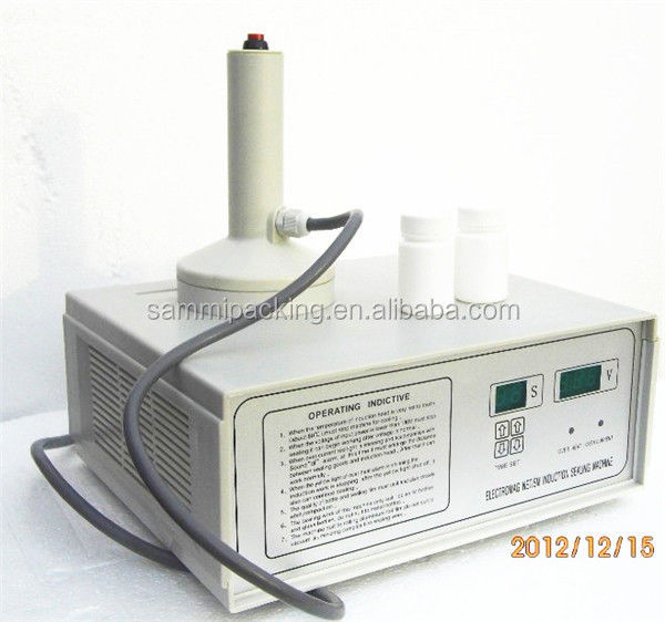 เครื่องซีลฟอยล์เหนี่ยวนำไฟฟ้า DGYF-500A เครื่องกึ่งอัตโนมัติ/แบบแมนนวล สำหรับบรรจุภัณฑ์เครื่องดื่ม/กล่องกระดาษ สำหรับใช้ในอุตสาหกรรมเคมี