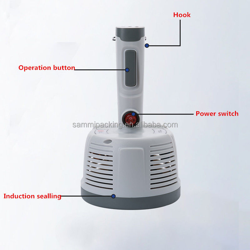 เครื่องซีลฝาขวดฟอยล์อลูมิเนียมแบบเหนี่ยวนำด้วยมือ DGYF-400A สำหรับขวดพลาสติก เครื่องซีลความร้อนแบบเหนี่ยวนำอาหาร