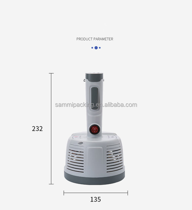 เครื่องซีลฝาขวดฟอยล์อลูมิเนียมแบบเหนี่ยวนำด้วยมือ DGYF-400A สำหรับขวดพลาสติก เครื่องซีลความร้อนแบบเหนี่ยวนำอาหาร
