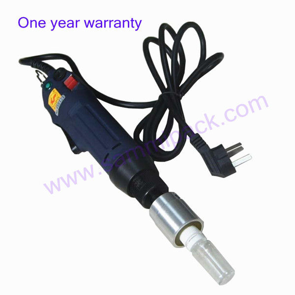 เครื่องปิดขวดไฟฟ้ามือถือแบบพกพา อัตโนมัติด้วยวงแหวนความปลอดภัย เครื่องปิดขวดพลาสติก