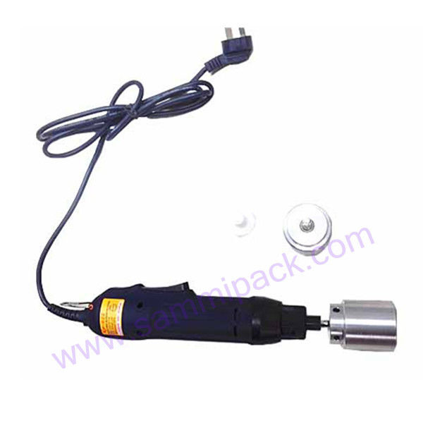 เครื่องปิดขวดไฟฟ้ามือถือแบบพกพา อัตโนมัติด้วยวงแหวนความปลอดภัย เครื่องปิดขวดพลาสติก