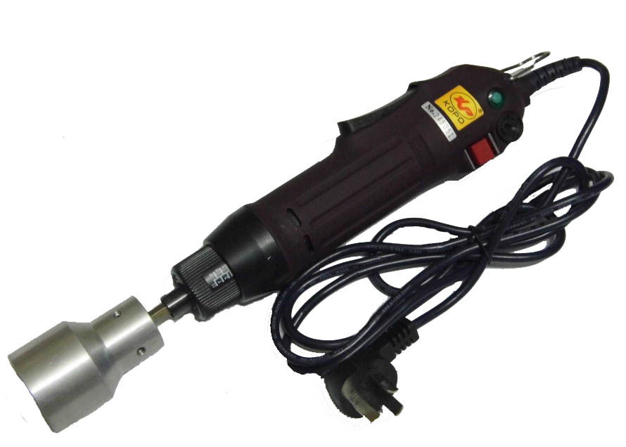 เครื่องปิดขวดไฟฟ้ามือถือแบบพกพา อัตโนมัติด้วยวงแหวนความปลอดภัย เครื่องปิดขวดพลาสติก