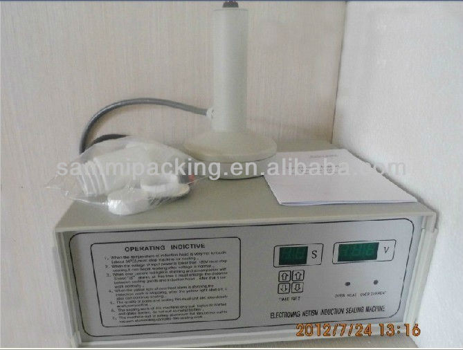 เครื่องปิดผนึกฝาขวดแบบพกพาด้วยไฟฟ้าสำหรับอลูมิเนียมฟอยล์ ขนาด 20-100 มม. สำหรับการปิดผนึกปากขวดเครื่องดื่ม