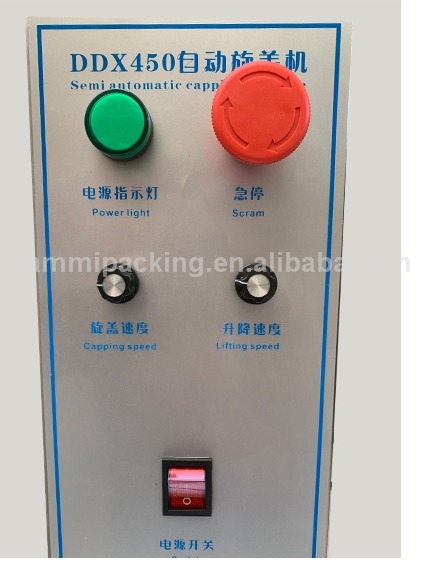 เครื่องปิดฝาขวดไฟฟ้าตั้งโต๊ะราคาดีที่สุด DDX-450 เครื่องปิดฝาขวดแก้วและพลาสติกสำหรับเครื่องดื่ม