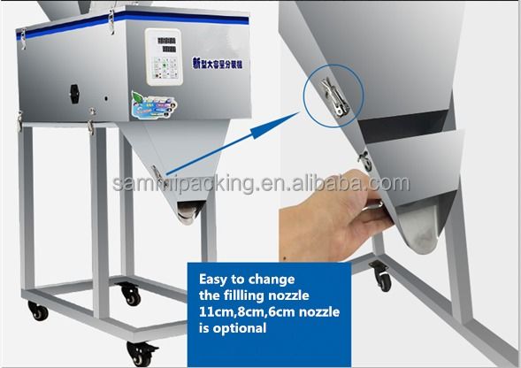 50-999 กรัม อุปกรณ์บรรจุขนาดใหญ่ เครื่องบรรจุอาหาร อาหารข้าว ข้าว ชา บรรจุเครื่องซักผ้า ผงชั่ง เครื่องบรรจุ