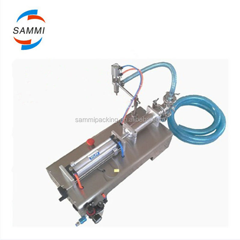 เครื่องเติมน้ําเหลวพิสตองหัวเดียวประสิทธิภาพสูง เครื่องเติมน้ํามันน้ํามันน้ํามันน้ําพริกน้ําดื่ม 100-1000 มิลลิลิตร สําหรับขวด/กล่อง