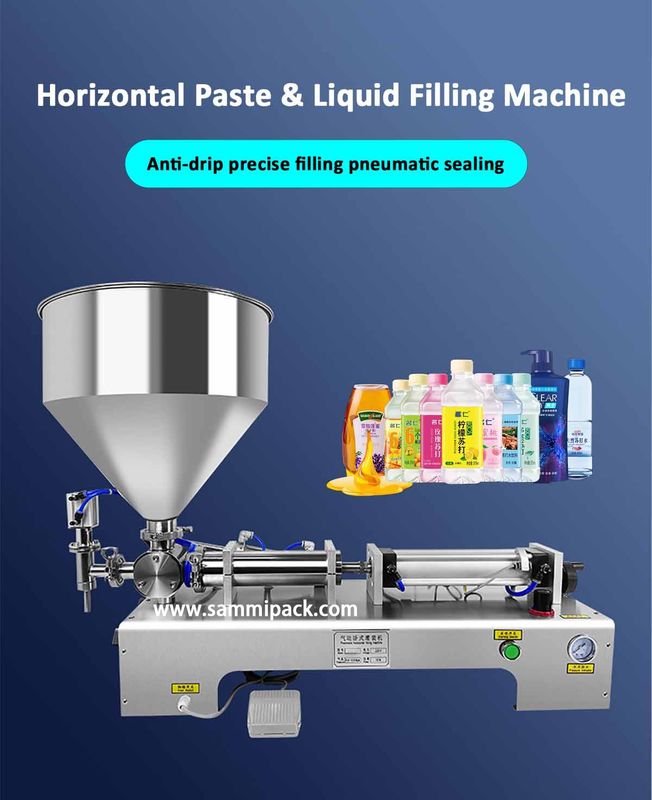 เครื่องบรรจุครีมโลชั่นเครื่องสำอางแบบผสมความร้อนด้วยลมร้อนสำหรับครีมน้ำผึ้งซอส