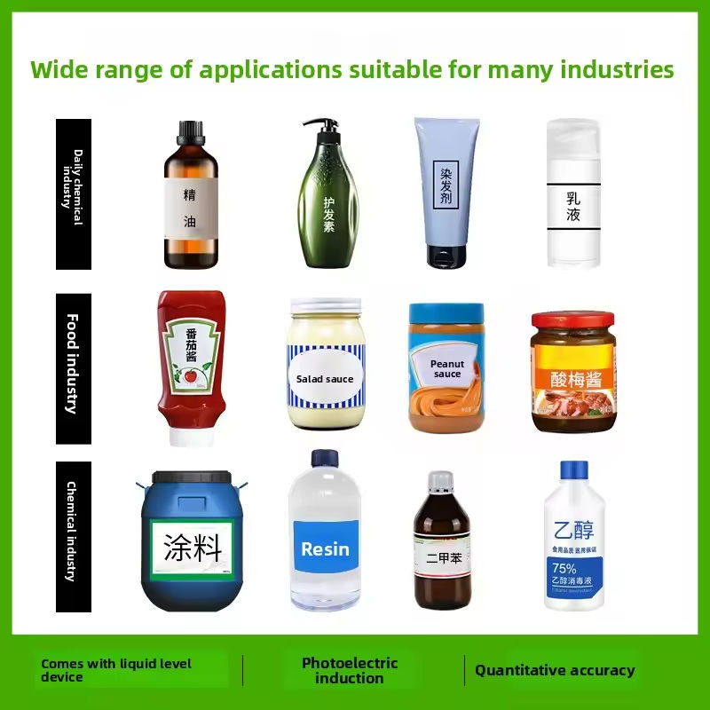 การทํางานง่าย ปั๊มหมุนเซอร์โวตามอัตโนมัติเต็ม เครื่องเติมน้ํายาพาสต์สําหรับน้ําผึ้ง น้ํามันถั่วเหลว viscous Ketchup